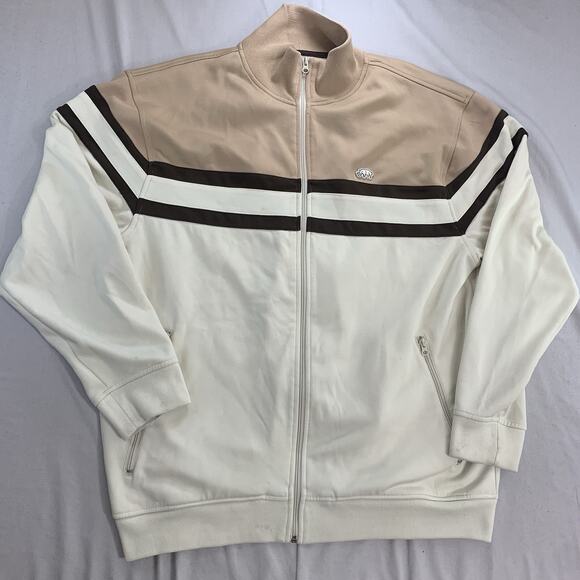 Ecko Unltd Jacket Mens Large Full Zip Track Athletic Hip Hop Streetwear Brown - Picture 1 of 9